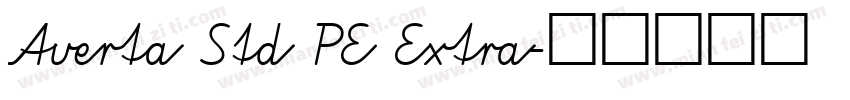 Averta Std PE Extra字体转换